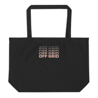 OFF GRID Large organic tote bag