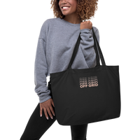 OFF GRID Large organic tote bag