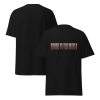 Black POWER TO THE PEOPLE Unisex classic tee