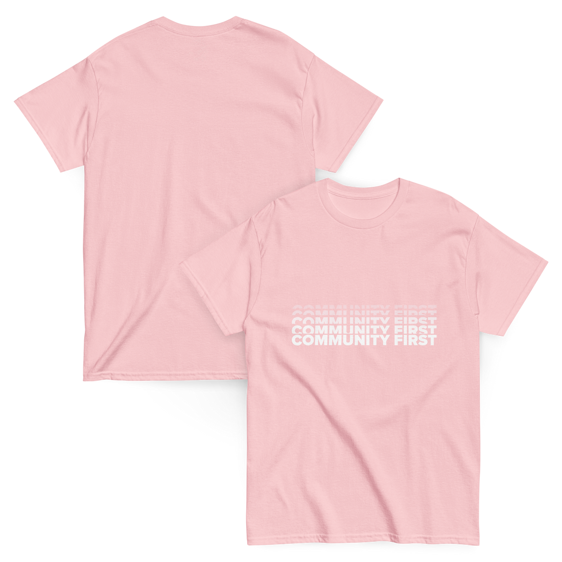 Pink Community First Unisex classic tee