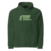 GREEN SHARE GOOD ENERGY Unisex eco raglan hoodie