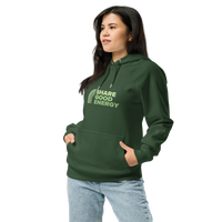 GREEN SHARE GOOD ENERGY Unisex eco raglan hoodie